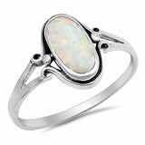 Fashion Oval Ring 925 Sterling Silver Choose Color