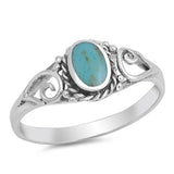 Fashion Filigree Ring Oval 925 Sterling Silver Choose Color