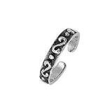 Adjustable Silver Toe Ring Band 925 Sterling Silver (3mm)