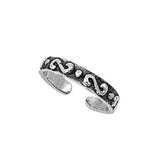 Adjustable Silver Toe Ring Band 925 Sterling Silver (3mm)