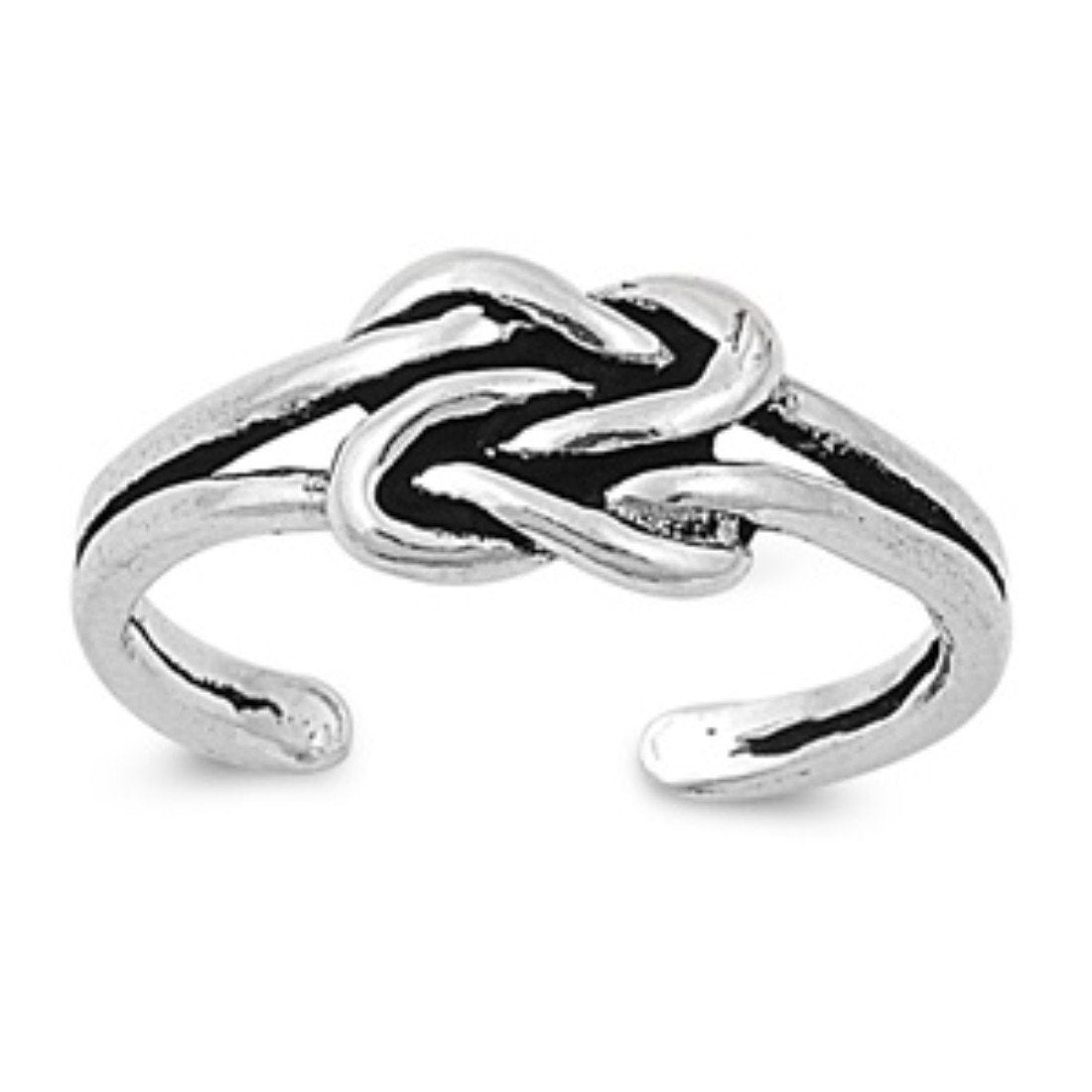 Adjustable Silver Toe Ring Band 925 Sterling Silver (6mm)