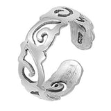 Silver Toe Ring Band Fashion Jewelry 925 Sterling Silver For Women (5mm)