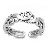 Adjustable Silver Toe Ring Band 925 Sterling Silver (5mm)