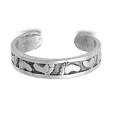 Feet Silver Toe Ring Adjustable Band 925 Sterling Silver (3mm)