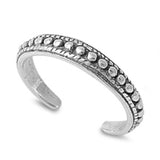 Bali Style Toe Ring Adjustable Band 925 Sterling Silver (3mm)