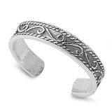 Silver Toe Ring Adjustable Band 925 Sterling Silver (3mm)