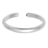 Adjustable Silver Toe Ring Band 925 Sterling Silver (2mm)