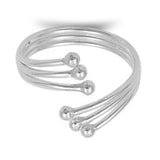 Silver Toe Ring Adjustable Band 925 Sterling Silver (11mm)