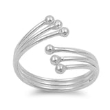 Silver Toe Ring Adjustable Band 925 Sterling Silver (11mm)