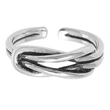 Adjustable Silver Toe Ring Band 925 Sterling Silver (5mm)