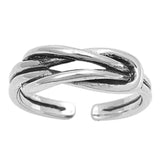 Adjustable Silver Toe Ring Band 925 Sterling Silver (5mm)