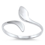 Snake Plain Toe Ring Adjustable Band 925 Sterling Silver (10mm)