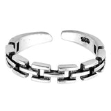 Silver Toe Ring Adjustable Band 925 Sterling Silver (3mm)