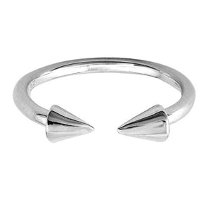 Silver Toe Ring Band Adjustable 925 Sterling Silver (4mm)