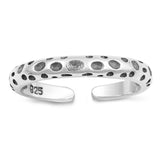Adjustable Silver Toe Ring Band 925 Sterling Silver (3mm)