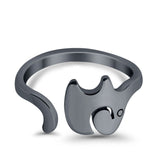 Lucky Elephant Toe Ring Band 925 Sterling Silver (8mm)