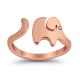 Lucky Elephant Toe Ring Band 925 Sterling Silver (8mm)