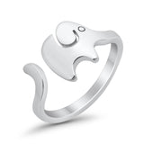 Lucky Elephant Toe Ring Band 925 Sterling Silver (8mm)