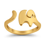 Lucky Elephant Toe Ring Band 925 Sterling Silver (8mm)