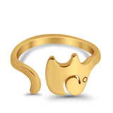 Lucky Elephant Toe Ring Band 925 Sterling Silver (8mm)