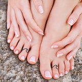 Wave Toe Ring Adjustable Band 925 Sterling Silver (8mm)