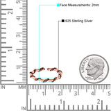 Rope Toe Ring Band Adjustable 925 Sterling Silver (2mm)