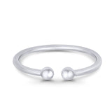 Silver Toe Ring Adjustable Band 925 Sterling Silver (1.5mm)