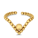 V-Shape Toe Ring Adjustable Band 925 Sterling Silver (8mm)