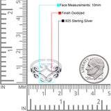 Silver Toe Ring Fashion Jewelry 925 Sterling Silver (10mm)