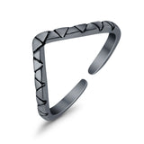 Adjustable V Snake Toe Ring Band 925 Sterling Silver For Women (3mm)