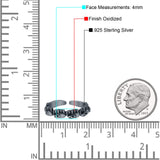 Adjustable Elephants Toe Ring Band 925 Sterling Silver (4mm)