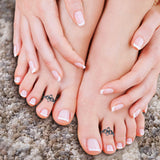 Fleur De Lis Toe Ring Adjustable Band 925 Sterling Silver (11mm)