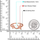 Awesome Starfish Adjustable Toe Ring 925 Sterling Silver for Womens (14mm)