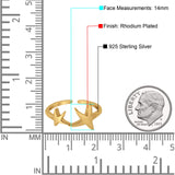 Awesome Starfish Adjustable Toe Ring 925 Sterling Silver for Womens (14mm)