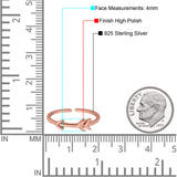 Arrow Plain Toe Ring Adjustable Band 925 Sterling Silver (4mm)