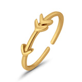 Arrow Plain Toe Ring Adjustable Band 925 Sterling Silver (4mm)