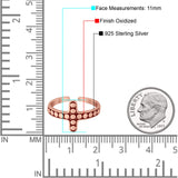 Beautiful Ring Adjustable Cross Toe Band 925 Sterling Silver (11mm)
