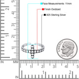 Beautiful Ring Adjustable Cross Toe Band 925 Sterling Silver (11mm)