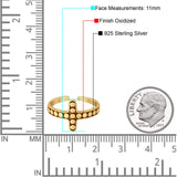 Beautiful Ring Adjustable Cross Toe Band 925 Sterling Silver (11mm)