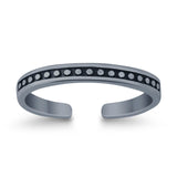 Bali Toe Ring  Adjustable Band 925 Sterling Silver (3mm)