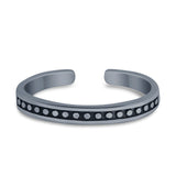 Bali Toe Ring  Adjustable Band 925 Sterling Silver (3mm)