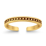 Bali Toe Ring  Adjustable Band 925 Sterling Silver (3mm)