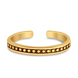 Bali Toe Ring  Adjustable Band 925 Sterling Silver (3mm)