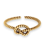 Adjustable Love Knot Toe Ring 925 Sterling Silver (5mm)