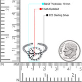 Peace Sign Toe Ring Band Twisted Braided 925 Sterling Silver (10mm)