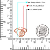 Adjustable Moon & Stars Toe Ring Band 925 Sterling Silver (11mm)