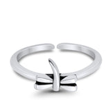 Beautiful Ring Adjustable Dragonfly Toe Band 925 Sterling Silver (6mm)