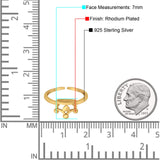 Plain Crown Adjustable Toe Ring Band 925 Sterling Silver (7mm)