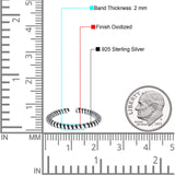 Rope Band Adjustable Toe Ring 925 Sterling Silver (2mm)