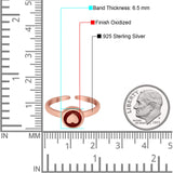 Adjustable Hearts Toe Ring Band 925 Sterling Silver for Women (6.5mm)